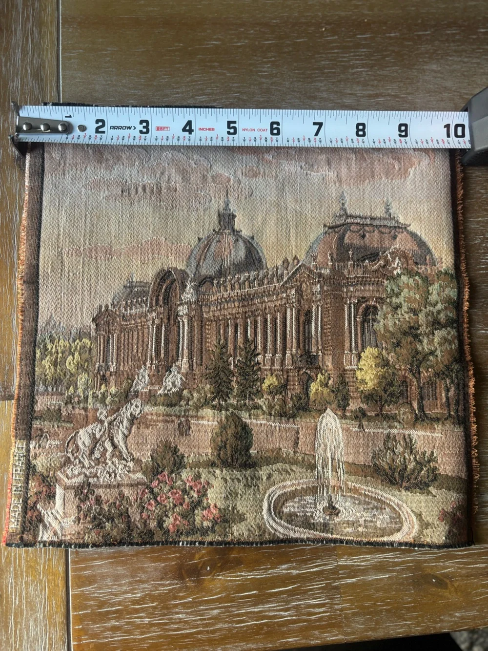 Vintage French Architectural Tapestry